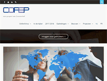 Tablet Screenshot of cofep.be
